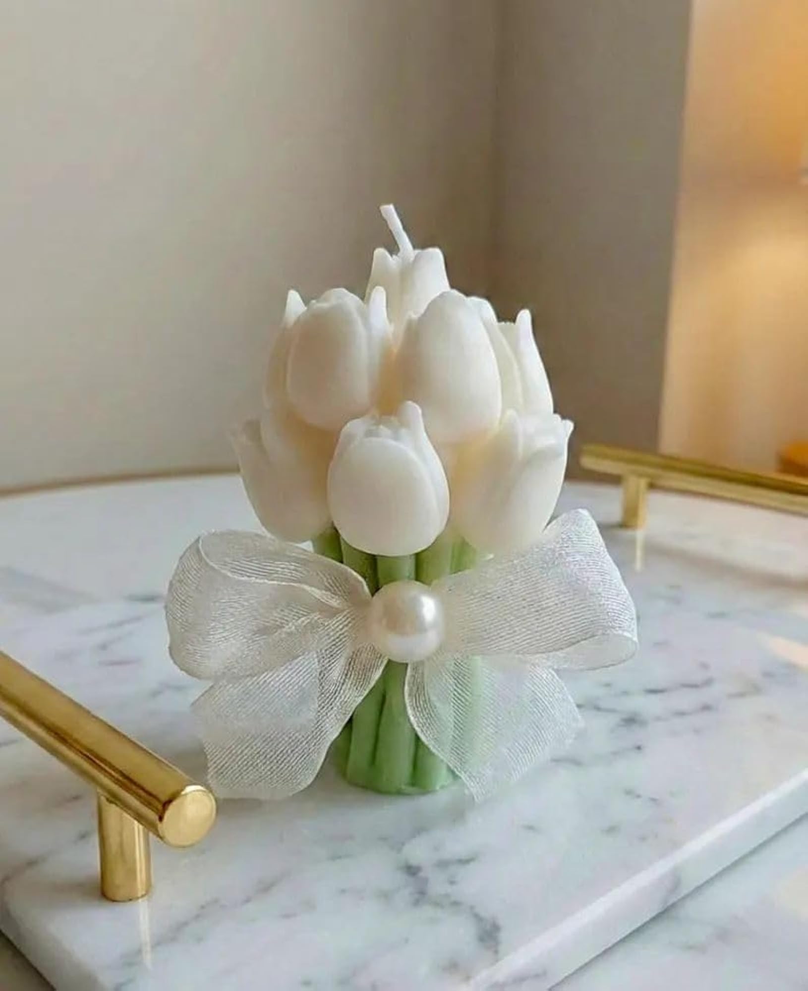 Luxury Rose Bouquet Candle for Gifting